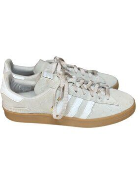 Adidas Campus ADV Beige Suede Sneakers Mens US 9.5  Gum Sole Great Condition